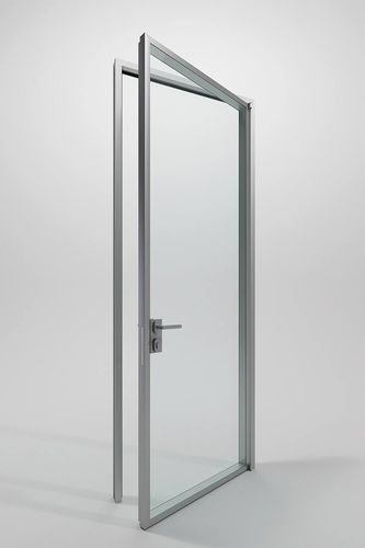Porte d'intérieur - DOUBLE - DIVILUX - en verre / battante / contemporaine