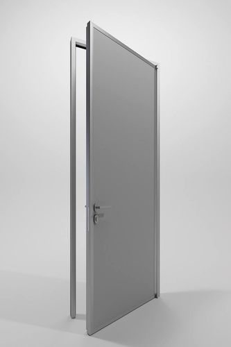 Porte d'intérieur - DOUBLE OPAQUE - DIVILUX - en acier / battante / contemporaine