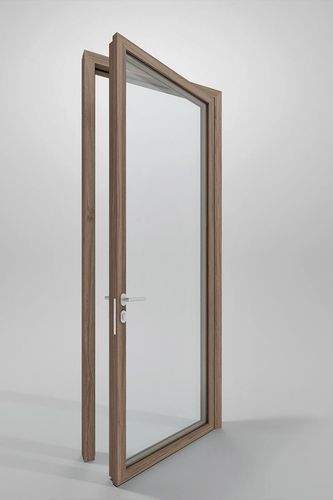 Porte d'intérieur - DOUBLE - DIVILUX - en chêne / en noyer / battante