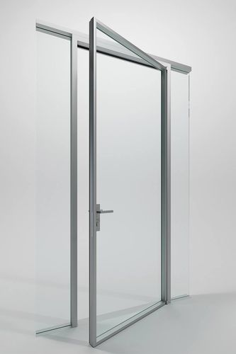 Porte d'intérieur - SINGLE - DIVILUX - en verre / battante / contemporaine