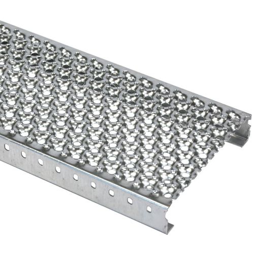 Marche en acier galvanisé - PS-PERF - JK TECHNIC - en aluminium / en acier inox / pour plancher technique