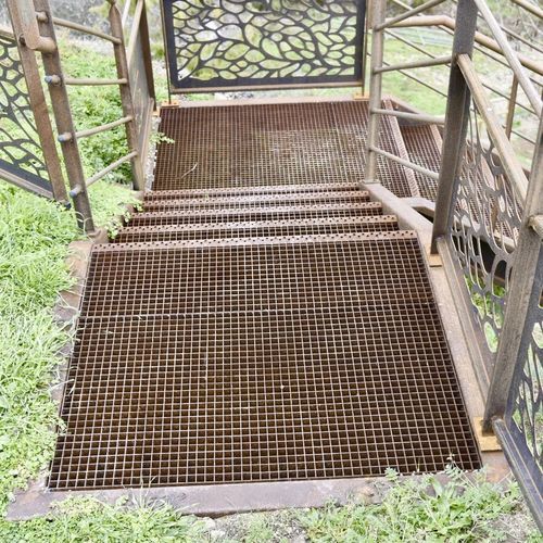 Caillebotis en acier galvanisé - Corten - JK TECHNIC - pour façade