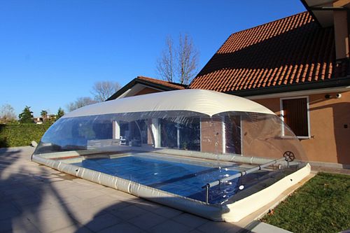 Structure gonflable pour piscine publique - CRISTALBALL WHT - Favaretti
