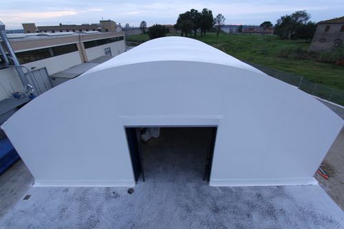 Structure tendue sur ossature métallique - STORAGE BUILDINGS - Favaretti - pour couverture / pour applications industrielles / avec membrane en pvc