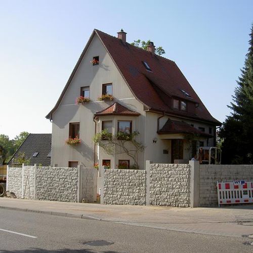 Matrice de coffrage pour mur de clôture - PIRNA - NOE PLAST - aspect parement / pour béton imprimé / pour béton
