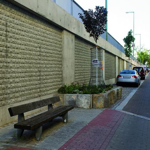 Matrice de coffrage pour mur de soutènement - METZ II - NOE PLAST - aspect pierre / pour béton imprimé / pour béton