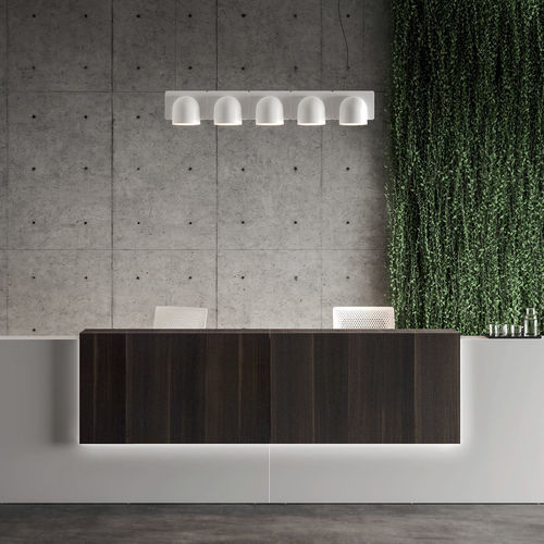 Banque d'accueil en L - MODULAR - UFFICIO DESIGN ITALIA - en U / en bois / en mélaminé