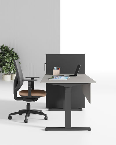 Bureau sur pied - STAND - UFFICIO DESIGN ITALIA - multiplace / contemporain / en métal