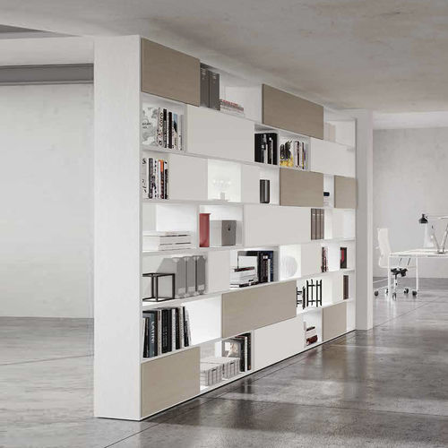 Bibliothèque modulable - SPACE - UFFICIO DESIGN ITALIA - murale / haute / basse