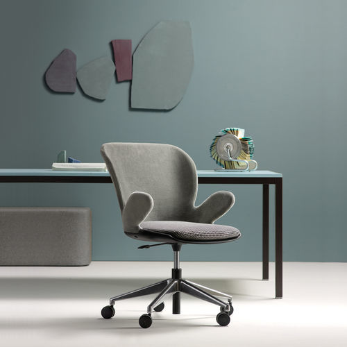 Chaise de bureau contemporaine - MIX - UFFICIO DESIGN ITALIA - d'intérieur / en tissu / avec piètement en métal