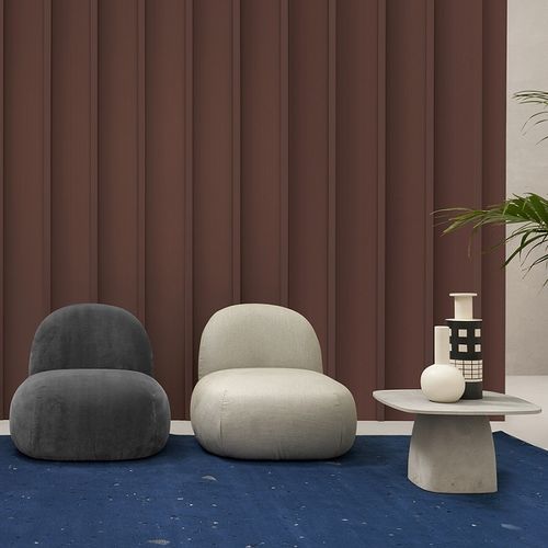 Chauffeuse contemporaine - PAFFO - UFFICIO DESIGN ITALIA - en tissu / grise / blanche