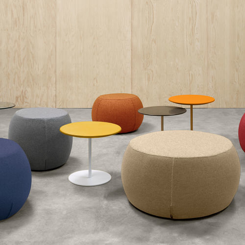Pouf contemporain - PUFF - UFFICIO DESIGN ITALIA - en tissu / rond / carré