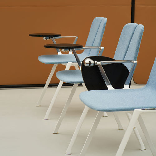 Chaise visiteur contemporaine - ITEM  - UFFICIO DESIGN ITALIA - d'intérieur / en tissu / avec piètement en métal
