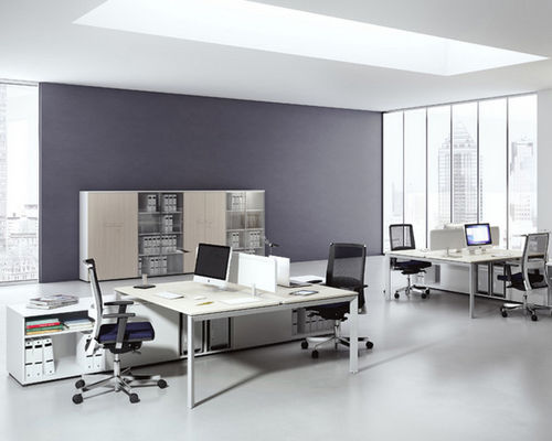 Bureau pour open space - ESSENTIAL - UFFICIO DESIGN ITALIA - contemporain / en noyer / en érable