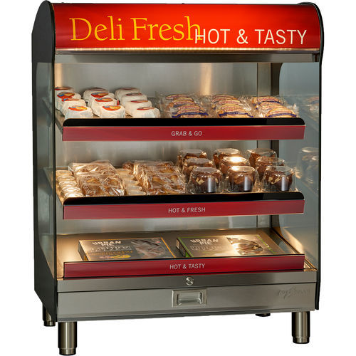 Présentoir alimentaire - HSM-36/3S/T - Alto-Shaam - sur plan / en inox / en verre