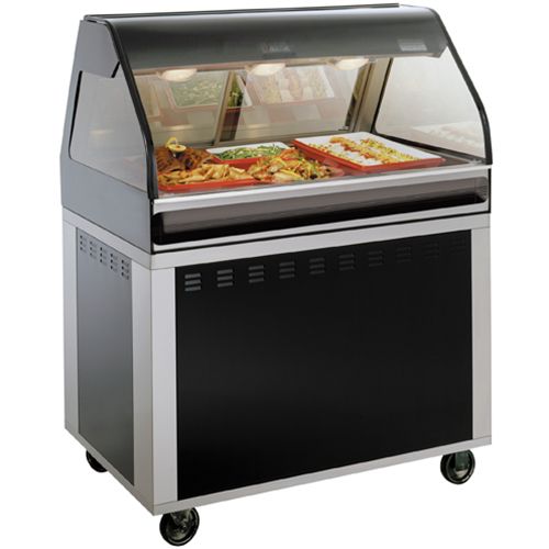 Vitrine chauffante comptoir - EU2SYS-48 - Alto-Shaam - visible / à roulettes / pour commerce