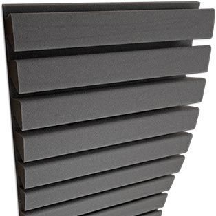 Panneau acoustique pour plafond - STRIPESORB ARC® - Jocavi - Acoustic Panels, Lda - pour mur / en mélaminé / carré