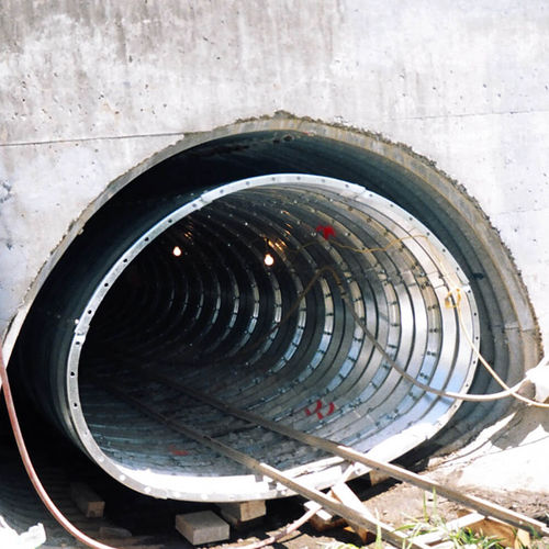 Tôle métallique ondulée - TUNNEL LINER PLATE - Armtec - cintrée / en acier / pour construction de pont