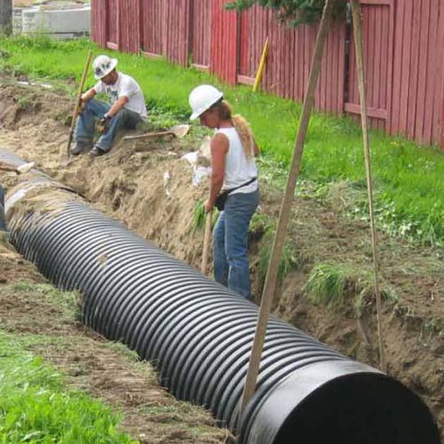Canalisation en HDPE - BOSS - Armtec - pour système de drainage / perforée
