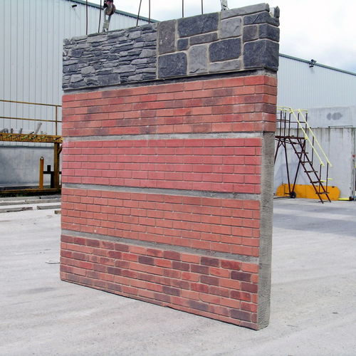Panneau sandwich pour mur - concast - face en béton