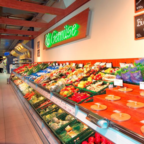 Rayonnage pour commerce - MARCHÉ  - Otto Kind GmbH & Co. KG - pour fruits et légumes / en métal