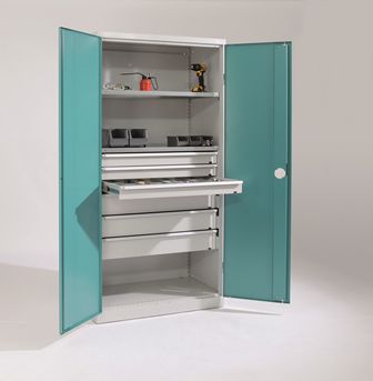 Armoire de classement haute - NEO - Otto Kind GmbH & Co. KG - en métal / avec porte battante / à tiroirs