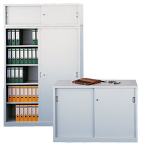 Armoire de classement basse - Otto Kind GmbH & Co. KG - haute / à portes coulissantes / contemporaine
