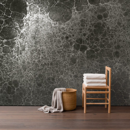 Papier peint contemporain - MIDNIGHT - CALICO WALLPAPER - motif abstrait / fait main / ignifuge