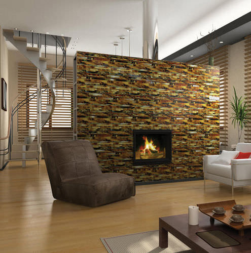 Mosaïque en verre - SERENADE - Daltile - polie / d'intérieur / de salon
