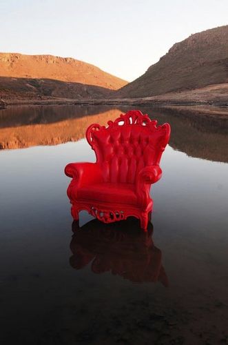 Fauteuil design nouveau baroque - 646   - POL ART - en cuir / en bois / en plastique