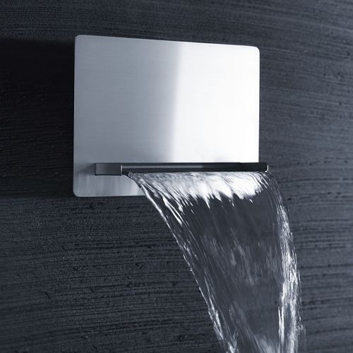 Pommeau de douche mural - SF096A  - AQUAelite® - rectangulaire / cascade