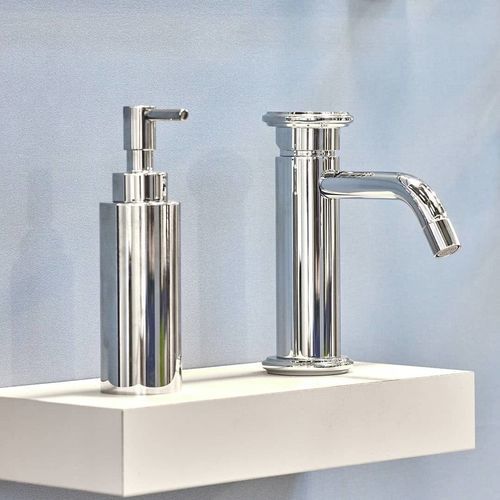 Distributeur de savon professionnel - AB002 A - AQUAelite® - à poser / en laiton / manuel