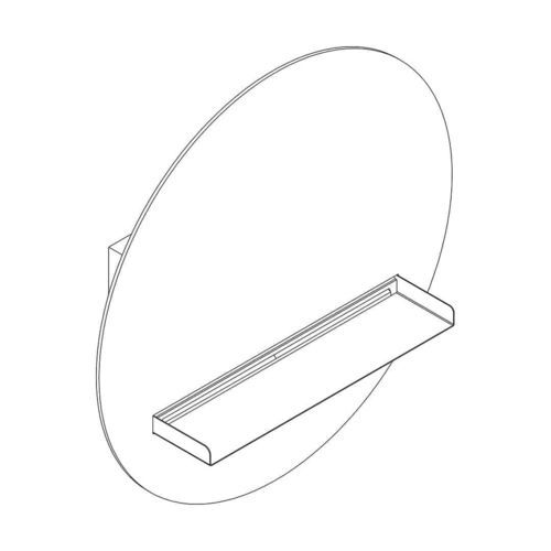 Pommeau de douche suspendu - A SUPP - AQUAelite® - rond