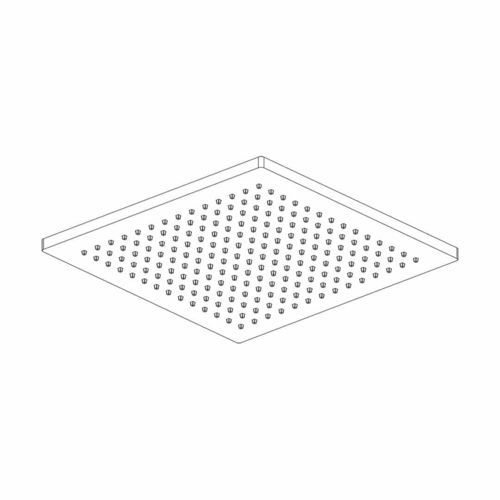 Pommeau de douche encastrable au plafond - a supp - AQUAelite® - carré / pluie / pour hôtel