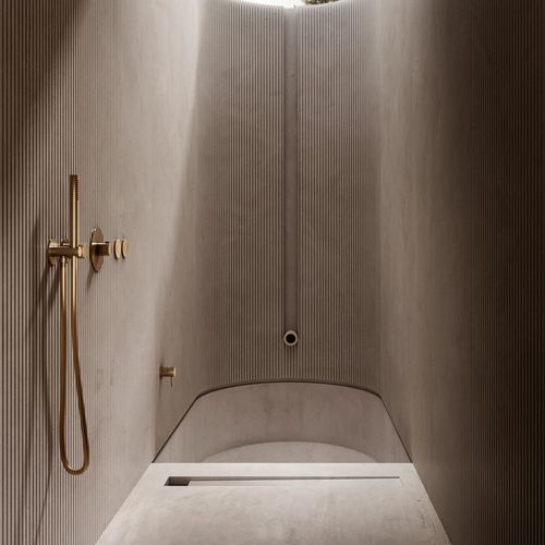 Set de douche mural - SD004 L - AQUAelite® - design Pop / avec douche à main