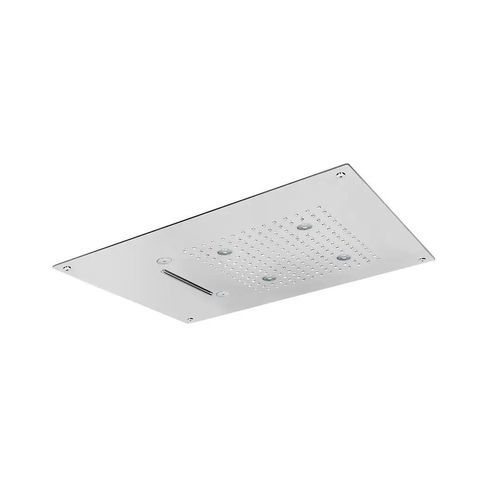 Pommeau de douche encastrable au plafond - SF009 D - AQUAelite® - rectangulaire / pluie / avec chromothérapie