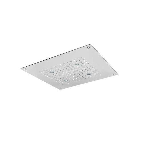 Pommeau de douche encastrable au plafond - SF030 D - AQUAelite® - carré / pluie / avec chromothérapie