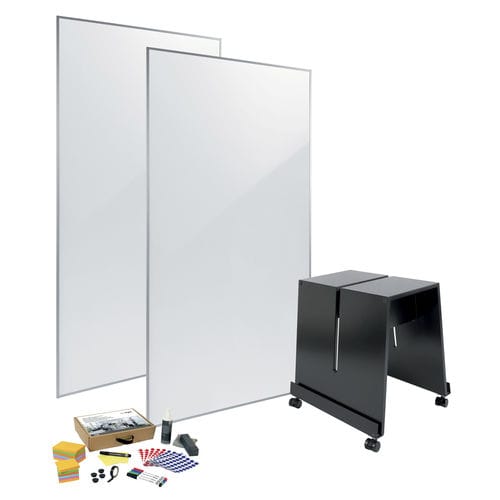 Tableau magnétique - MUB03 - SIGEL GmbH - blanc / sur pied / en métal