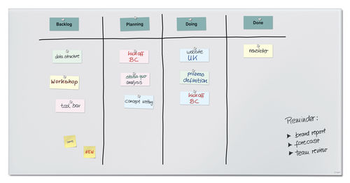 Tableau magnétique - GL525 - SIGEL GmbH - blanc / mural / en verre