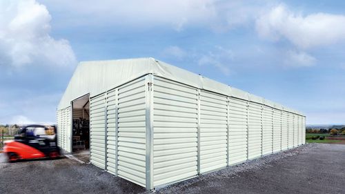 Barnum rectangulaire - 017 - HALTEC - en PVC / en acier / blanc