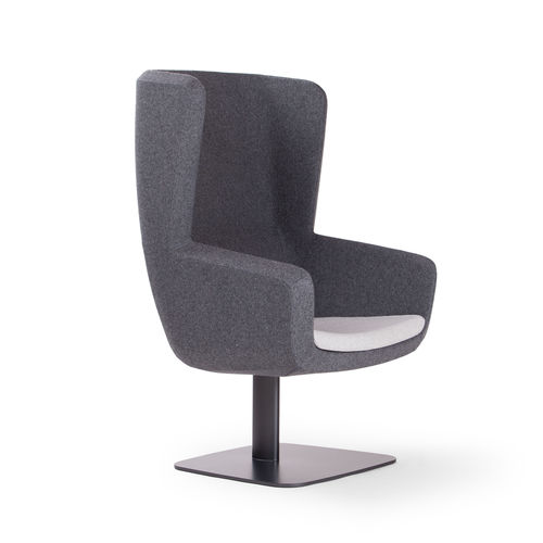 Fauteuil visiteur contemporain - ARCA - True Design srl - en tissu / en mousse de polyuréthane / tapissé