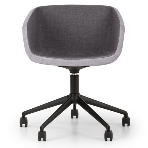 Fauteuil de bureau contemporain - ARCA - True Design srl - en tissu / en mousse de polyuréthane / en acier