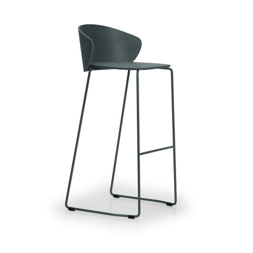 Chaise de bar contemporaine - NOT  - True Design srl - d'intérieur / en acier / en bois