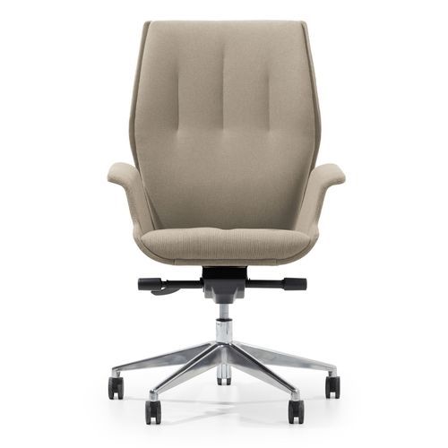 Fauteuil de bureau contemporain - HIVE - True Design srl - en mousse de polyuréthane / en acier / tapissé