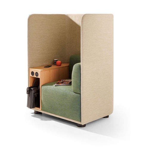 Cellule de concentration acoustique - SHO - True Design srl - pour 1 personne / en bois / en tissu