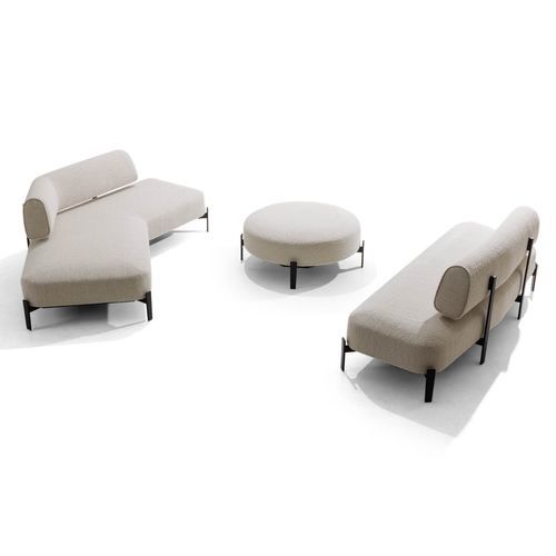 Banc contemporain - OSCAR - True Design srl - en tissu / sans dossier / sans accoudoirs