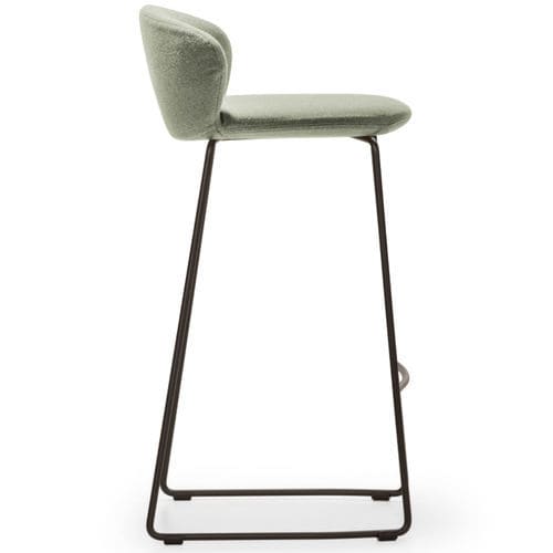 Tabouret contemporain - NOT - True Design srl - en tissu / avec piètement en acier / luge