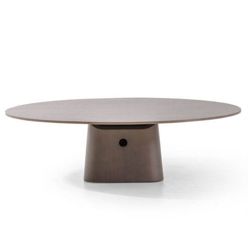 Table basse contemporaine - NOMADE - True Design srl - en bois / avec piètement en bois / ronde