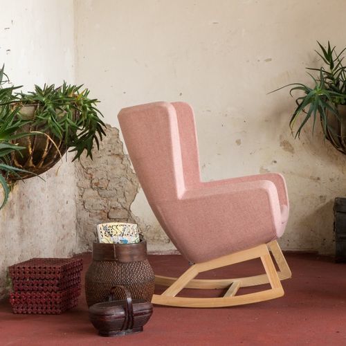 Fauteuil contemporain - ARCA - True Design srl - en tissu / en bois / gris