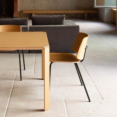 Chauffeuse contemporaine - TAO - True Design srl - en bois / en métal / empilable